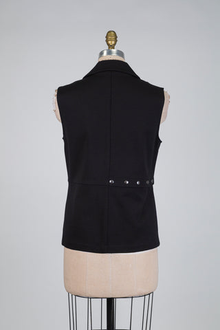 Blazer sans manches à boutons pression (S-M-L)