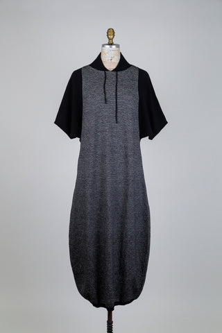 Robe sport chic noir chiné (TU)