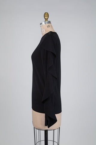 Black Diva sleeve sweater (One Size)