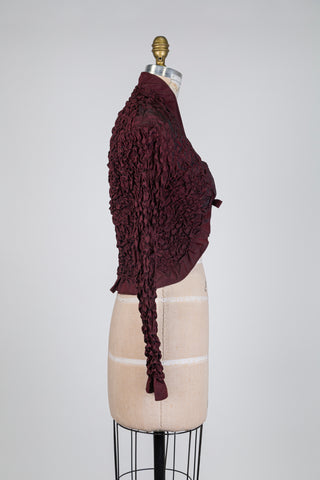 Veste Spencer "OLÉ" bordeaux FLAMENCA (XS)