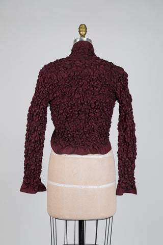 Veste Spencer "OLÉ" bordeaux FLAMENCA (XS)