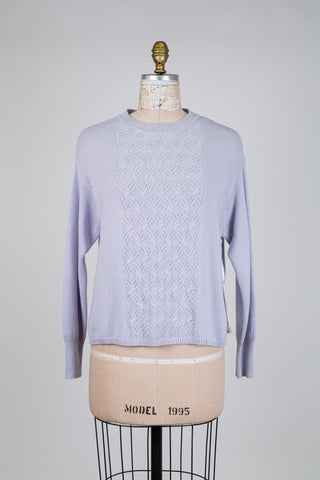 Lilac blue cashmere sweater (6)