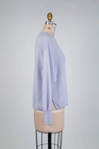 Lilac blue cashmere sweater (6)