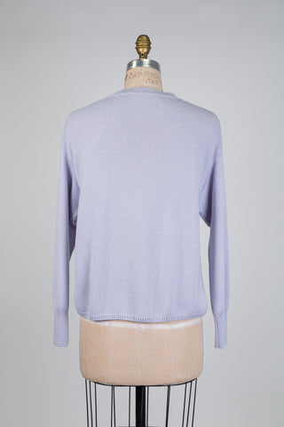 Lilac blue cashmere sweater (6)