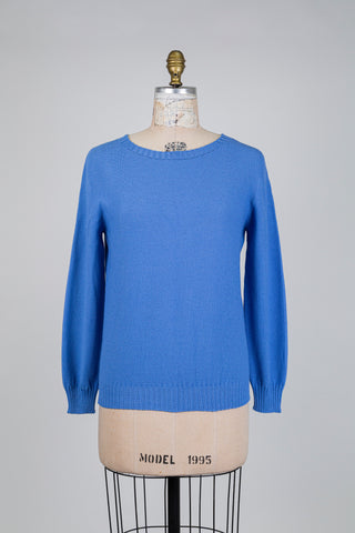 Blue rice stitch sweater (S)
