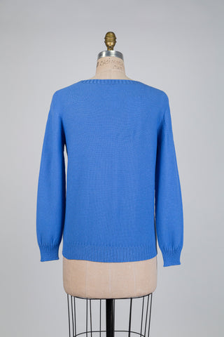 Blue rice stitch sweater (S)