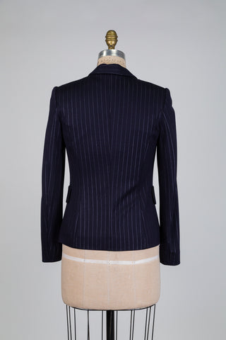 Blazer marine à rayures (XS)