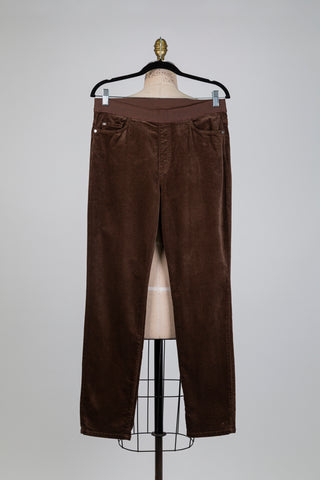 Pantalon legging en velours brun (XS+M)