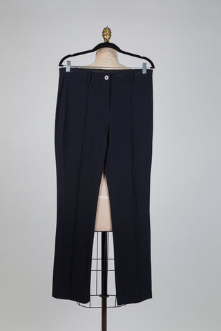 Pantalon marine maille nid d'abeille (S+M)