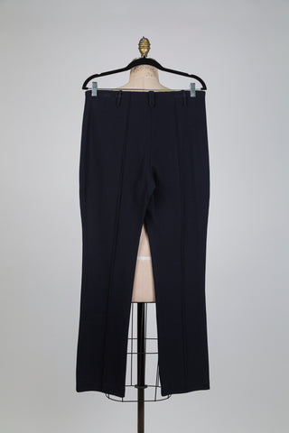 Pantalon marine maille nid d'abeille (S+M)