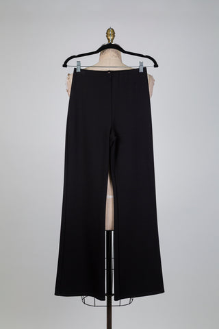 Pantalon noir moelleux bootcut (S+M)