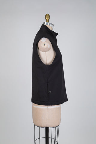 Soft black wool gabardine jacket (S+M)