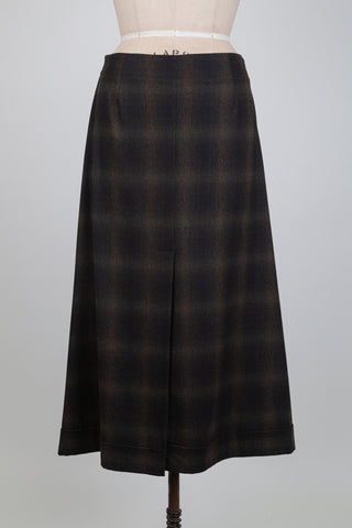 Autumn tartan trompe l'oeil skirt (S/M)