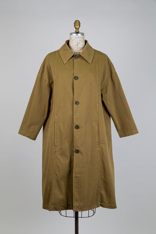 Veste oversized kaki doré en coton (S)