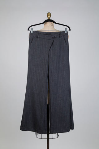 Grey trousers with an asymmetrical fly (XS)