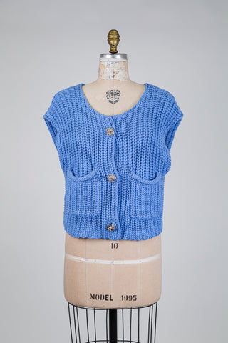 Sky blue knitted tank top (6)