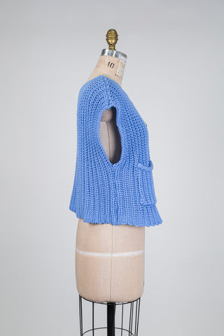 Sky blue knitted tank top (6)