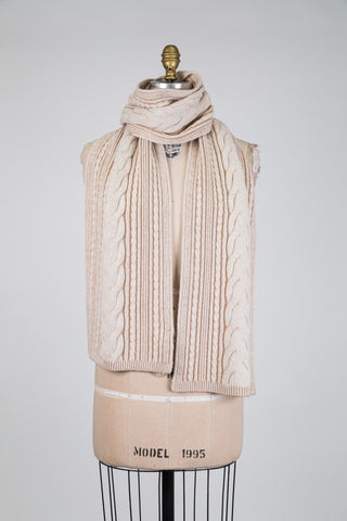 Foulard crème en tricot confo (TU)