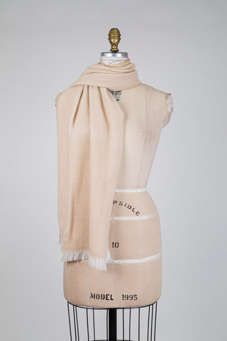 Foulard  à chevrons crème et beige (TU)