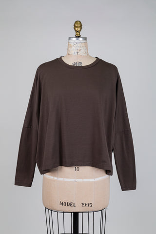 Oversized brown cotton sweater (S+)