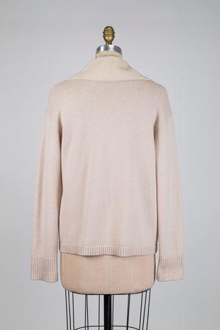 Cream jacket with sheepskin collar (6)