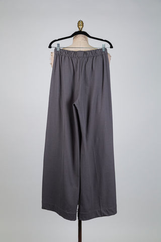 Pantalon palazzo gris à pinces (XS)