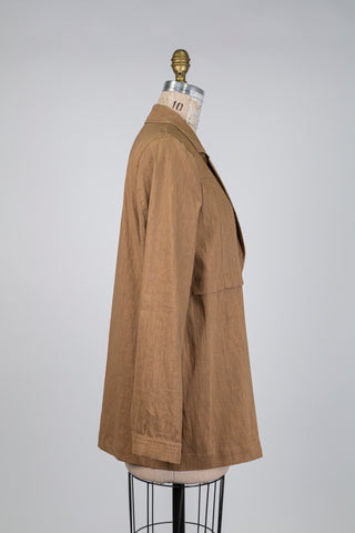 Techno chic caramel blazer (L)