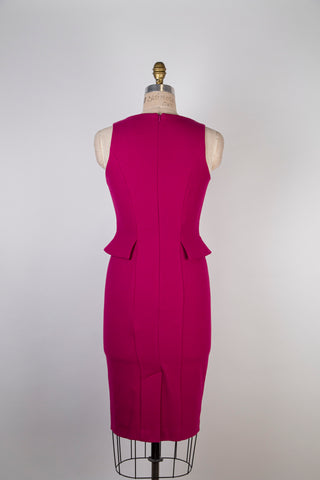 Robe tailleur en tricot fuchsia (0)