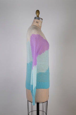 Chandail à interstices colorés fraîcheur (S et M)