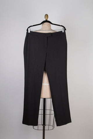Pantalon tailleur noir droit (10)