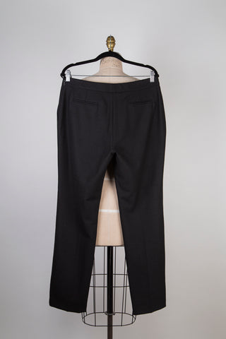 Pantalon tailleur noir droit (10)