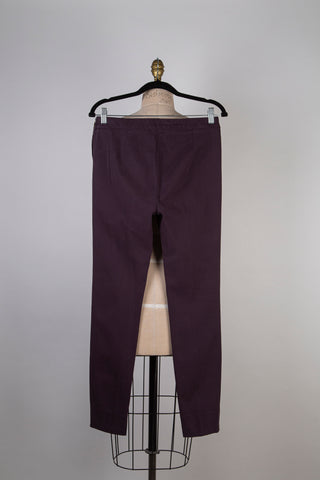 Purple velvet denim pants (XS to M)