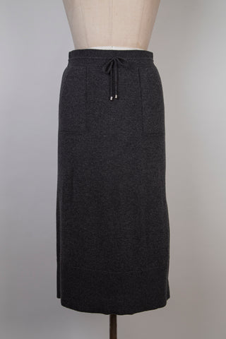 Graphite Luxurious Knit Skirt (6)