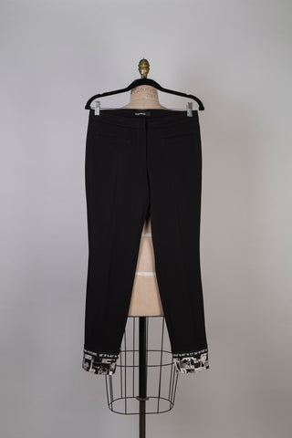Pantalon en gabardine à ourlet BD (6+10)
