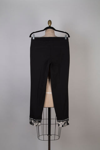 Pantalon en gabardine à ourlet BD (6+10)