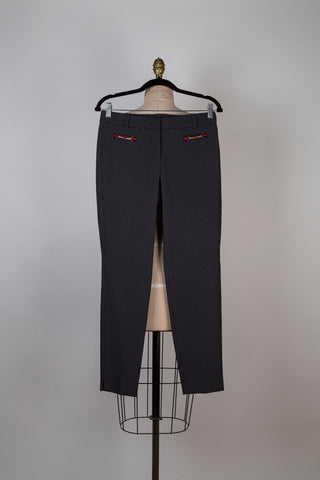 Black pants with white micro squares (4-10-12)