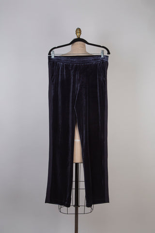 Sapphire moiré velvet jogger pants (8 and 12)