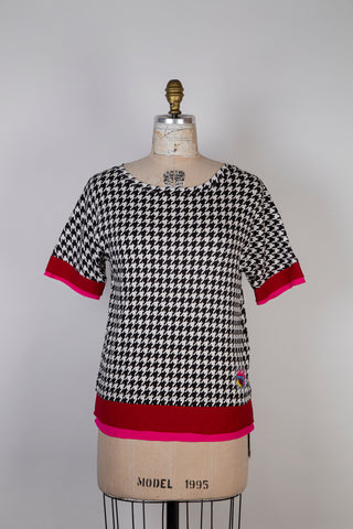 POP! Houndstooth Accent T-Shirt (S and L)