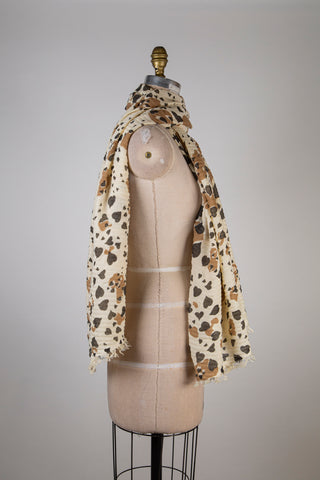 Vanilla heart-camouflage scarf (OS)