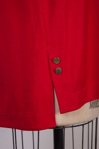 Red tunic sweater in Ponte di Roma (S to L)