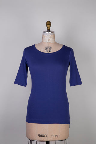 Cobalt Blue Elbow Sleeve T-Shirt (S &amp; L)