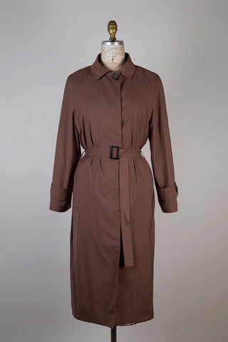 Veste façon trench en tissage cacao glacé (6)