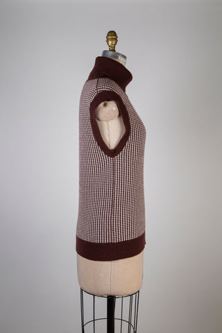 Choco-cream knit tank top (6)