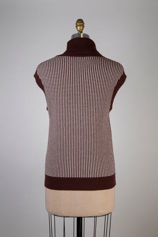 Choco-cream knit tank top (6)