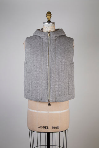 Veste doudoune grise réversible (6)