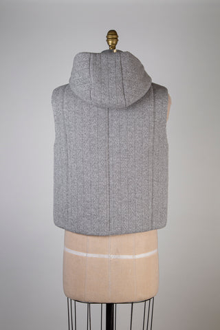 Veste doudoune grise réversible (6)