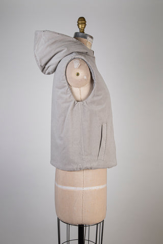 Veste doudoune grise réversible (6)