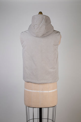 Veste doudoune grise réversible (6)