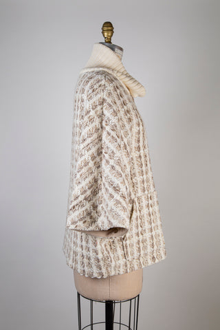 Chanel-style cream batwing jacket (6)