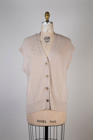 Veste sans manches sable rosé (6)